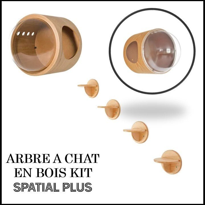 ARBRE Ă CHAT EN BOIS - KIT SPATIAL PLUS - Passion Murale