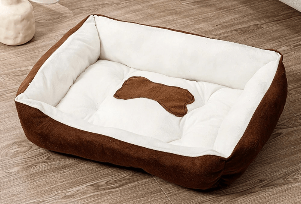 Coussin chat marron extérieur blanc intérieur Dodo'Ronron