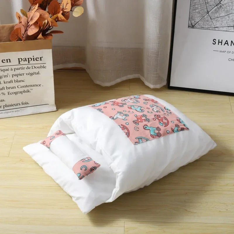 coussin chats rose