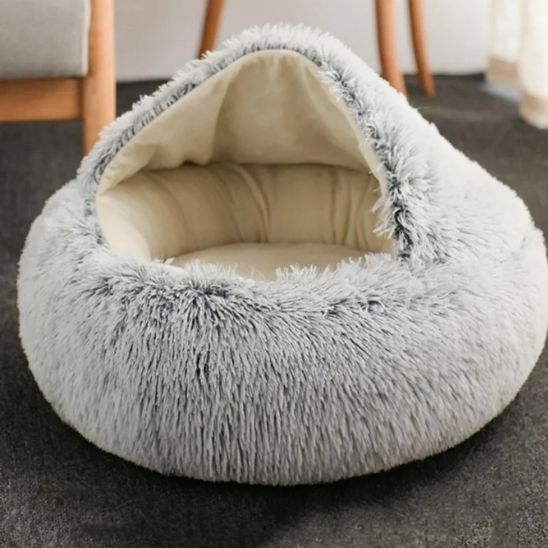 coussin pour chat gris Duvet Félin