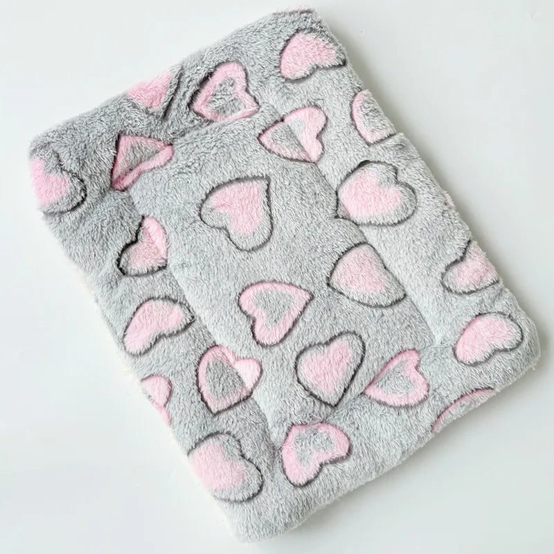 coussin pour chat gris rose velours félin