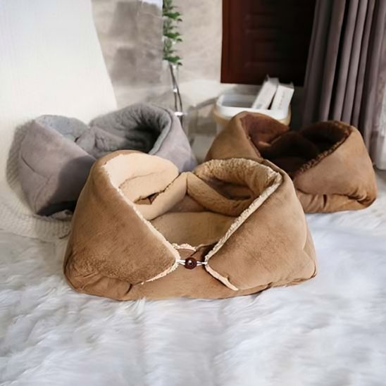 trois coussin pour chats trois couleurs differentes Chat'Confort Plus