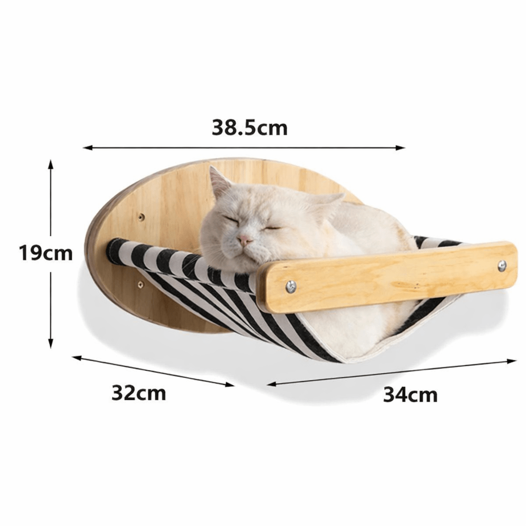 hamac à chat mural dimensions mesures support mural