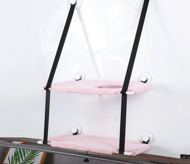 hamac chat mural rose double