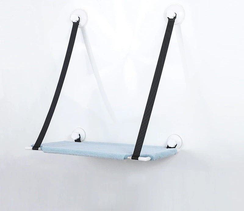 hamac chat mural bleu