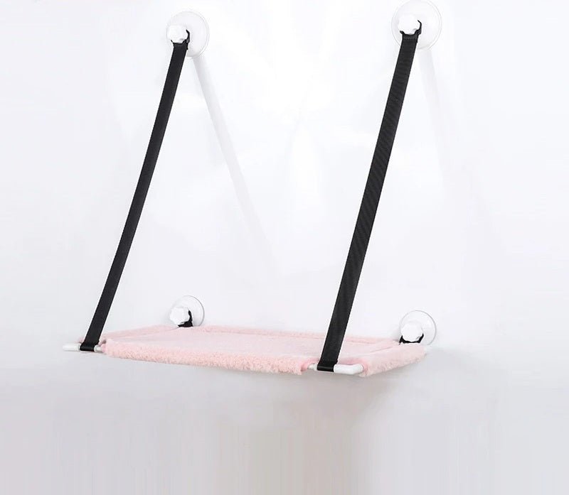hamac fenetre chat rose