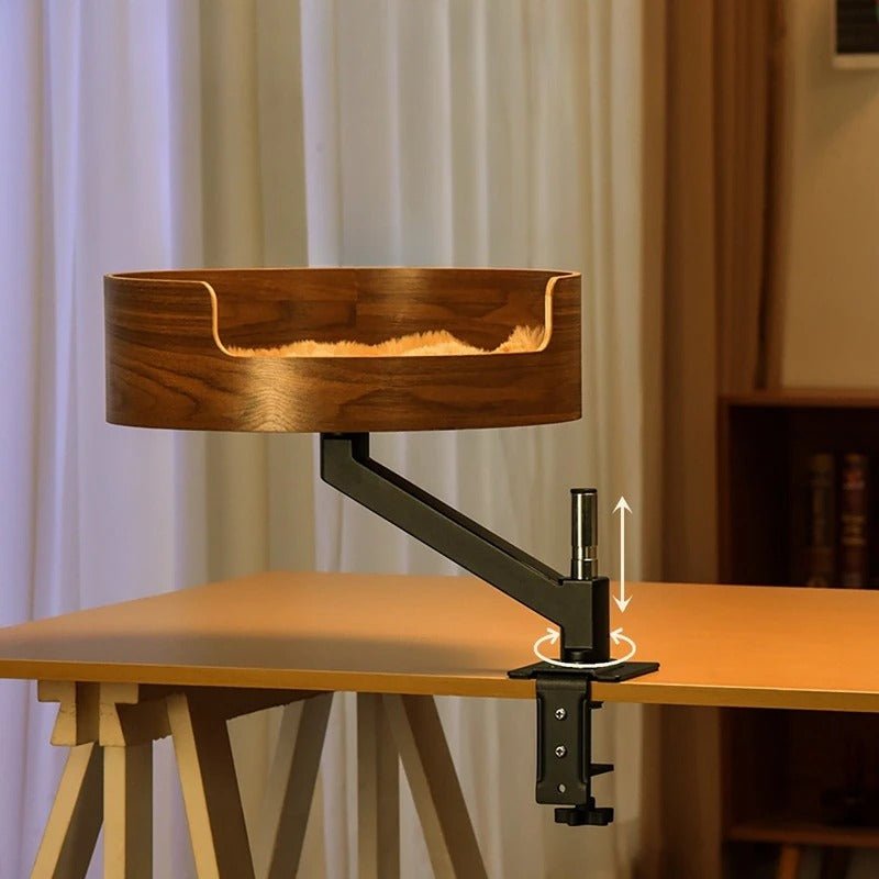 lit flottant bois chat accrocher bureau