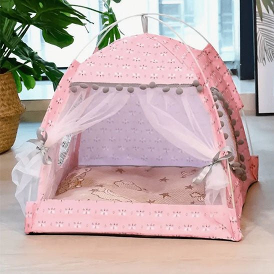 tente rose mignonne pour chat