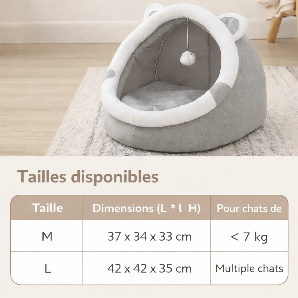 Panier Chat Confortable – Nid Douillet et Sécurisant pour Votre Félin 😻 - Passion Murale