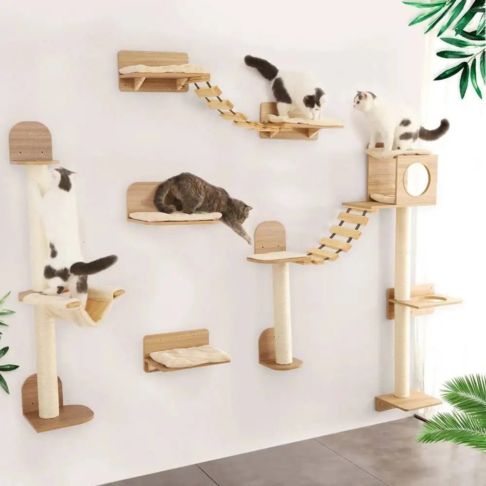 Arbre a chat mural:  Le guide pour optimiser l'espace et offrir plus - Passion Murale