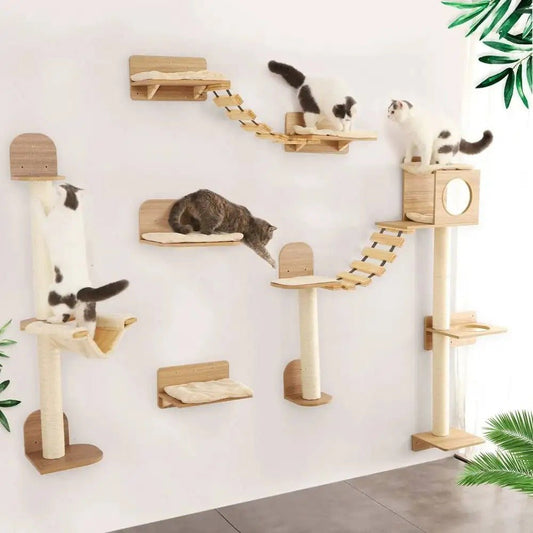 Arbre a chat mural:  Le guide pour optimiser l'espace et offrir plus - Passion Murale