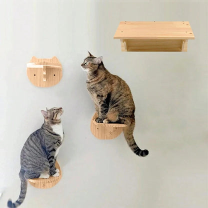 ARBRE À CHAT MURAL-TRIO DE OUF