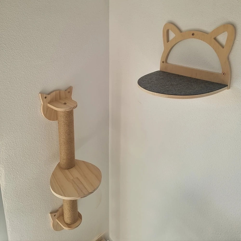 Arbre à chat bois naturel-Chill Chat