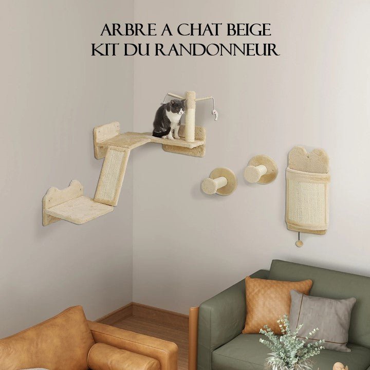 ARBRE A CHAT BEIGE - KIT DU RANDONNEUR - Passion Murale