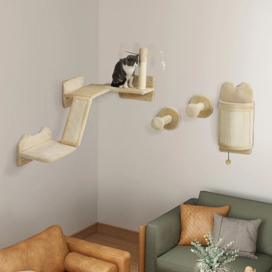 ARBRE A CHAT BEIGE - KIT DU RANDONNEUR - Passion Murale