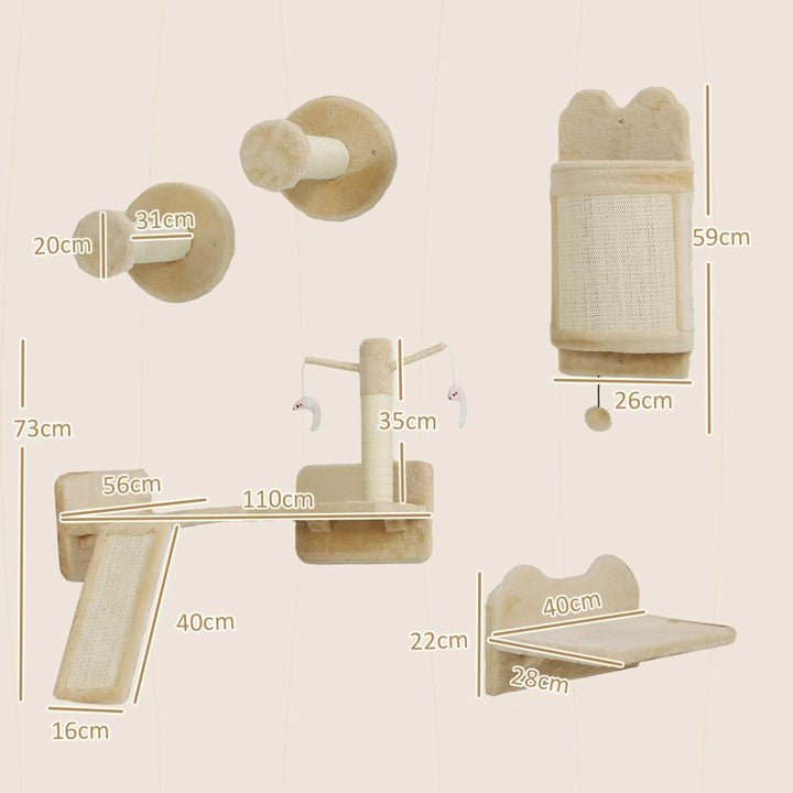 ARBRE A CHAT BEIGE - KIT DU RANDONNEUR - Passion Murale
