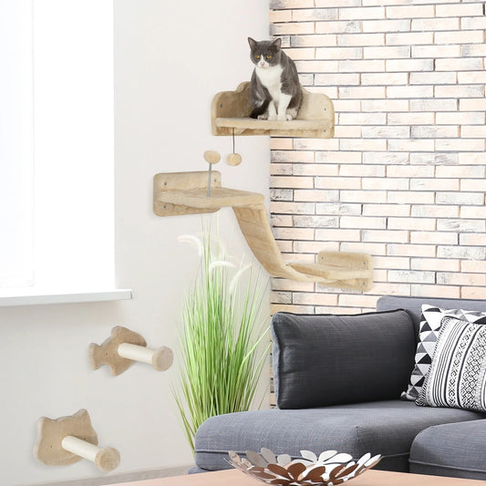 ARBRE A CHAT BEIGE - KIT DU SPORTIF - Passion Murale