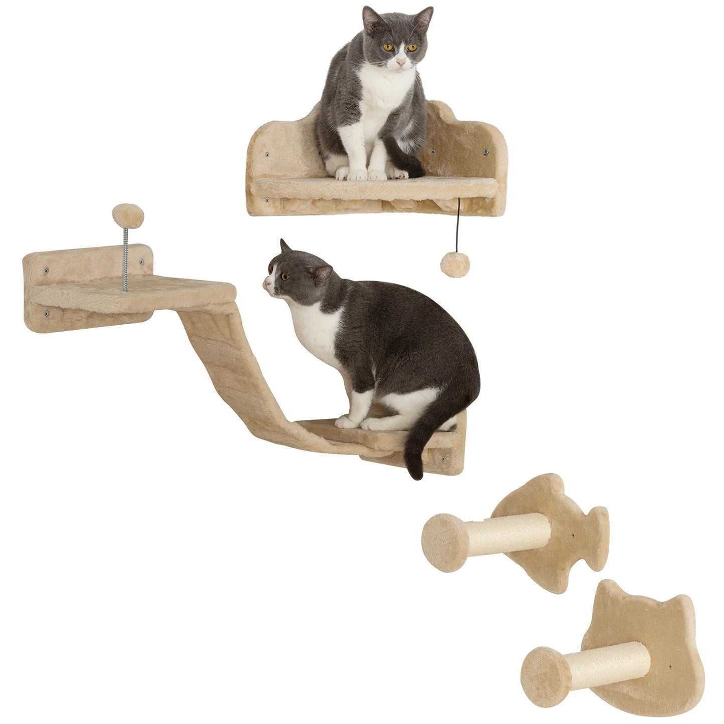 ARBRE A CHAT BEIGE - KIT DU SPORTIF - Passion Murale