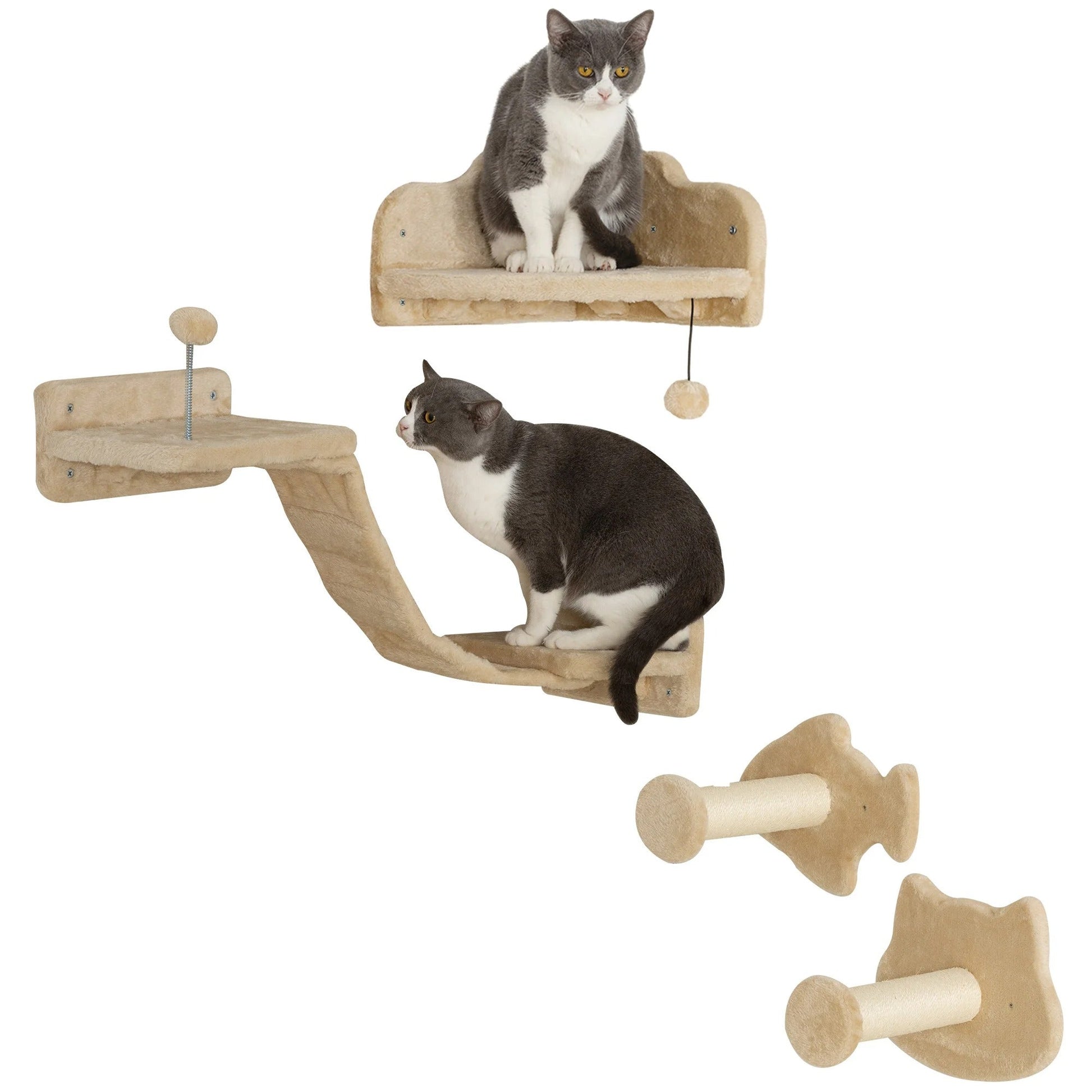 ARBRE A CHAT BEIGE - KIT DU SPORTIF - Passion Murale