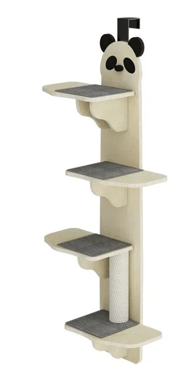 arbre a chat beige design panda