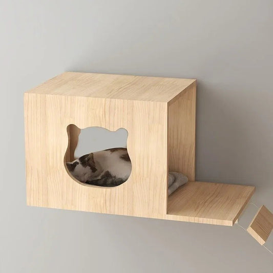 Arbre à chat bois naturel | BoxMiaou - Passion Murale