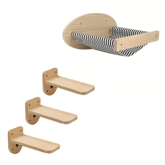 Arbre à chat bois naturel Haut Repos