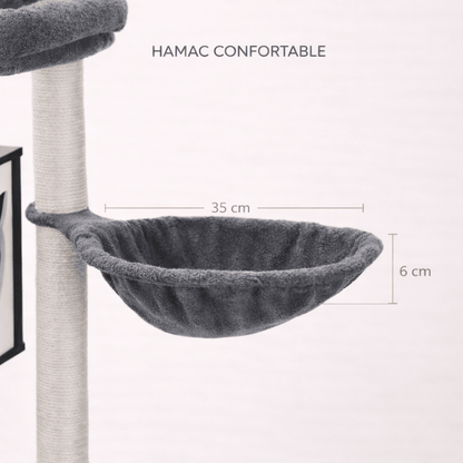 arbre à chat avec hamac confortable chat