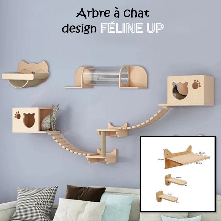 Arbre à chat design - Féline Up - Passion Murale