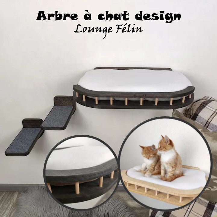Arbre à chat design - Lounge Félin - Passion Murale