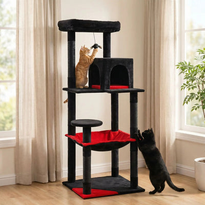 Arbre à chat design – Moderne, stable et multi - niveaux 🐾 - Passion Murale