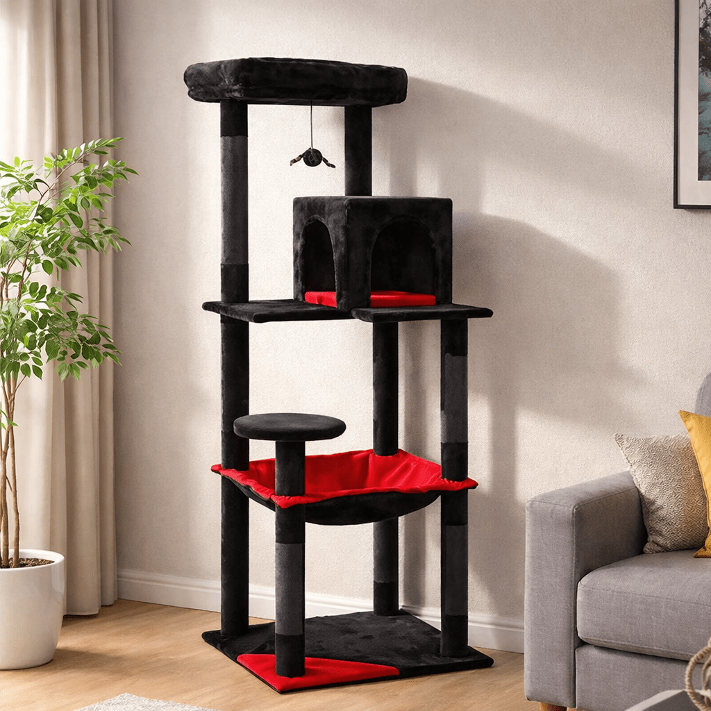 Arbre à chat design – Moderne, stable et multi - niveaux 🐾 - Passion Murale