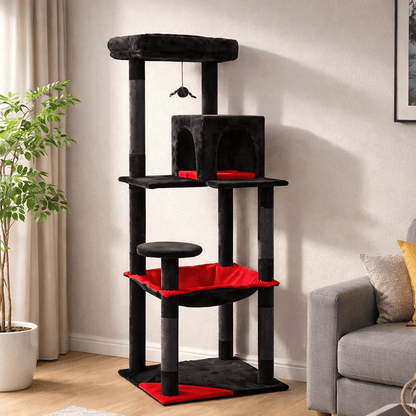 Arbre à chat design – Moderne, stable et multi - niveaux 🐾 - Passion Murale