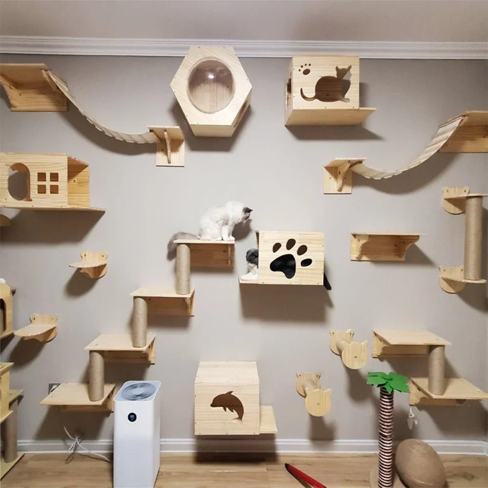 ARBRE À CHAT DESIGN - PONT TOP PLATEFORME - Passion Murale