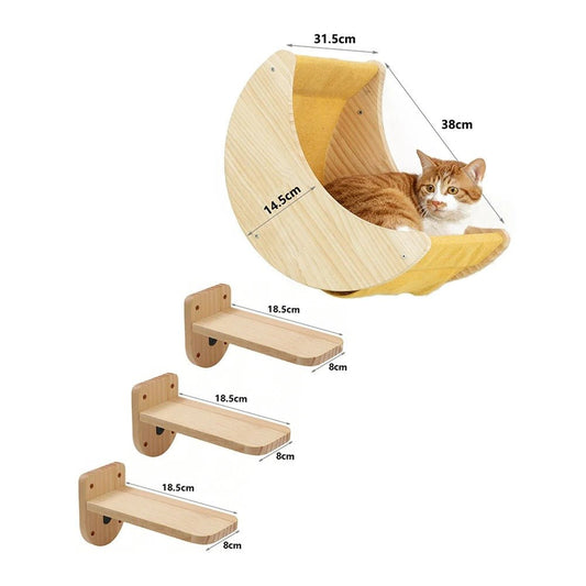 ARBRE À CHAT EN BOIS - KIT GRIMPECATS - Passion Murale