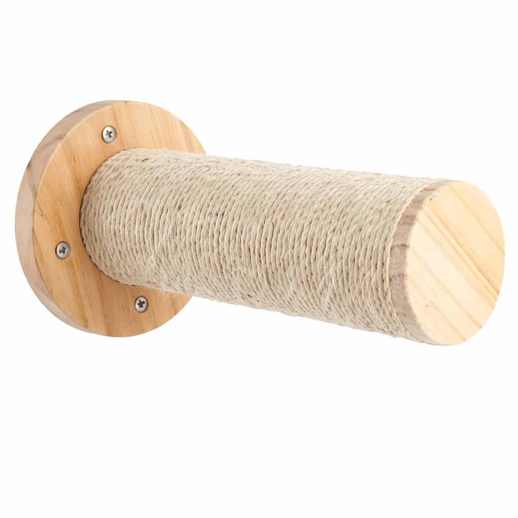 arbre a chat mural perchoir griffoir bois sisal