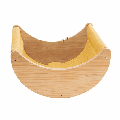 hamac lune mural bois pour chat