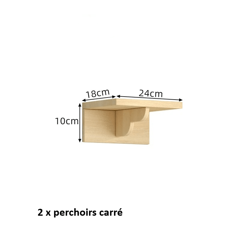 dimensions perchoir mural arbre à chat bois