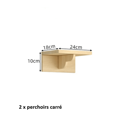 dimensions perchoir mural arbre à chat bois