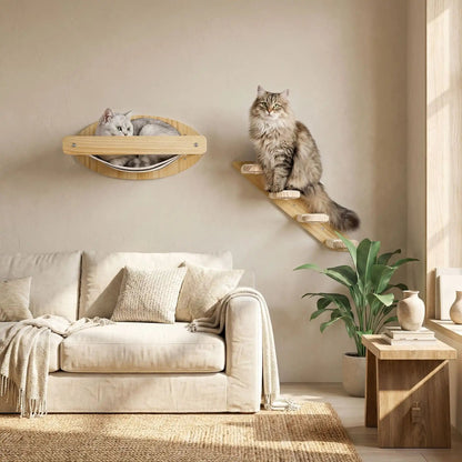 arbre a chat murale design salon moderne