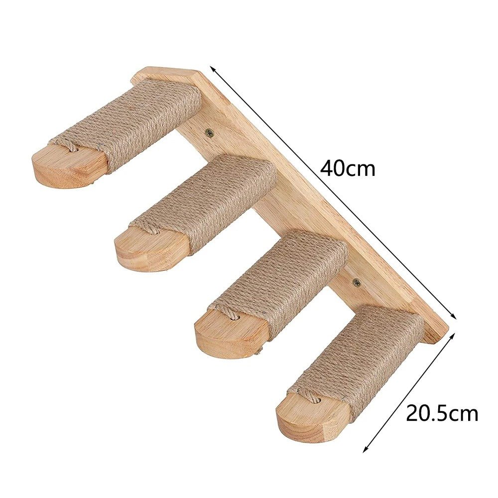 arbre à chat murale escalier bois dimensions produit