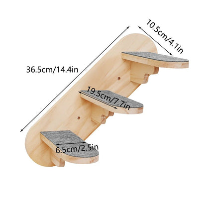 dimensions escalier mural chat bois mesures produit