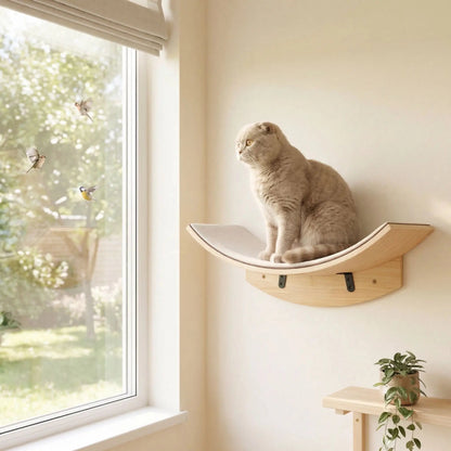 arbres à chat hamac mural pour chat près d'une fenêtre