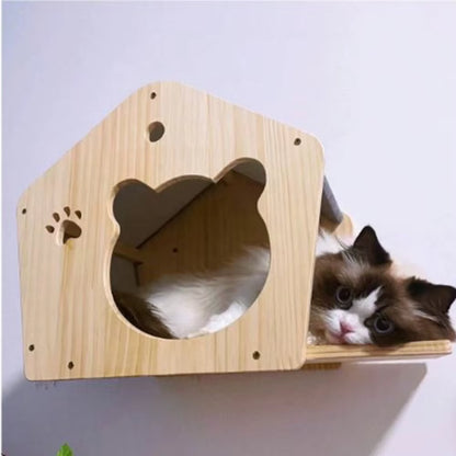 chat niche murale refuge chat