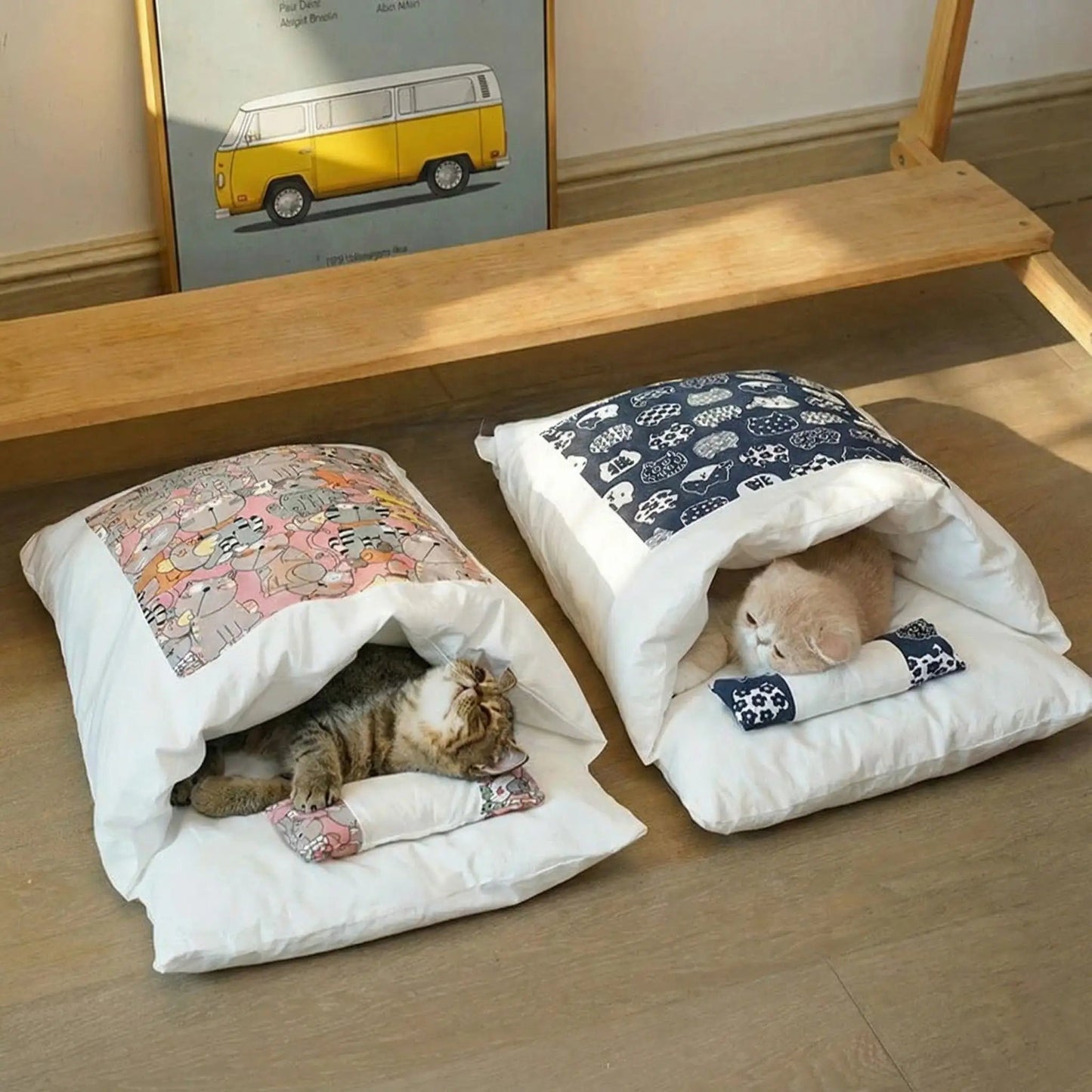 coussin chats plusieurs couleurs disponibles