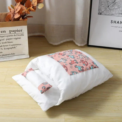 coussin chats rose confort douillet