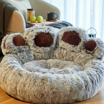 coussin chats en forme de patte ultra doux