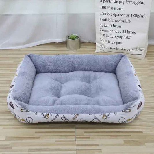 panier chat confortable coussin rectangulaire moelleux