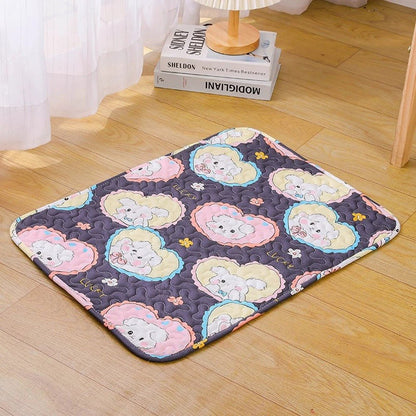 coussin pour chat bleu avec coeur Coussinou