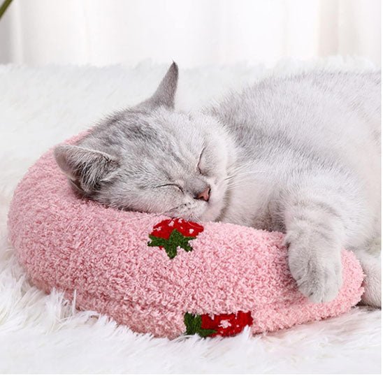 coussin pour chat doux apaisant sommeil profond chat
