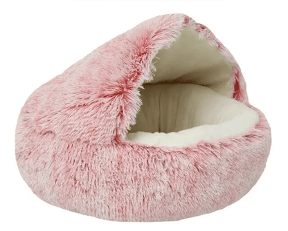 panier coussin pour chat rose doux nid chaleureux